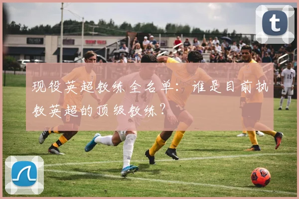 现役英超教练全名单：谁是目前执教英超的顶级教练？